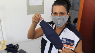 Nova Iguaçu confecciona e entrega máscaras de proteção