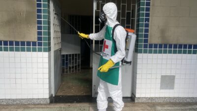 Cruz Vermelha faz sanitização em unidade do DEGASE em Nova Iguaçu