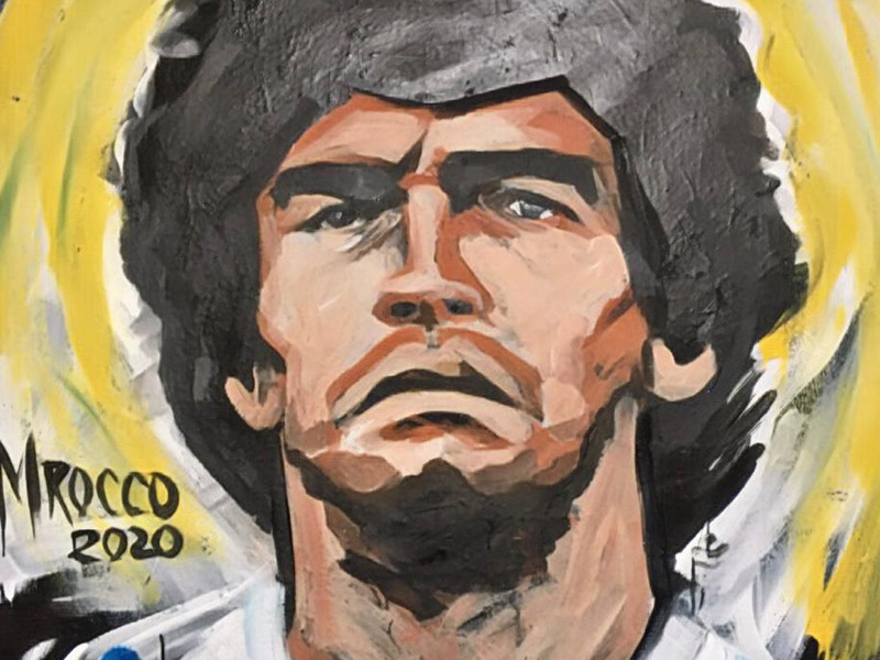 Artista plástico de São João de Meriti homenageia Maradona