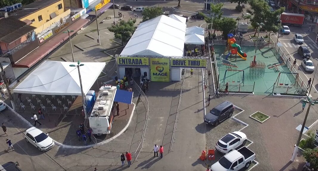 Magé inaugura super tenda com vacinação 24h em Piabetá