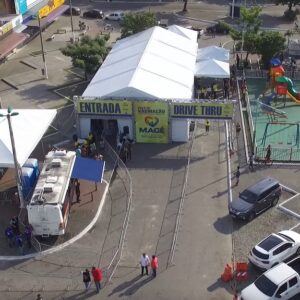 Magé inaugura super tenda com vacinação 24h em Piabetá