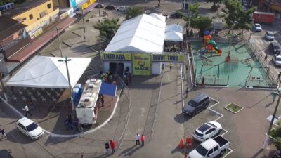 Magé inaugura super tenda com vacinação 24h em Piabetá