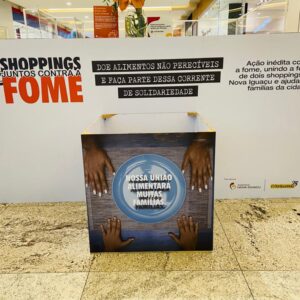 TopShopping e Shopping Nova Iguaçu seguem colaborando com campanha de arrecadação de alimentos