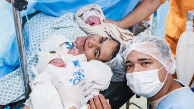 Médicos da Maternidade Mariana Bulhões fazem parto raro de trigêmeos gerados naturalmente