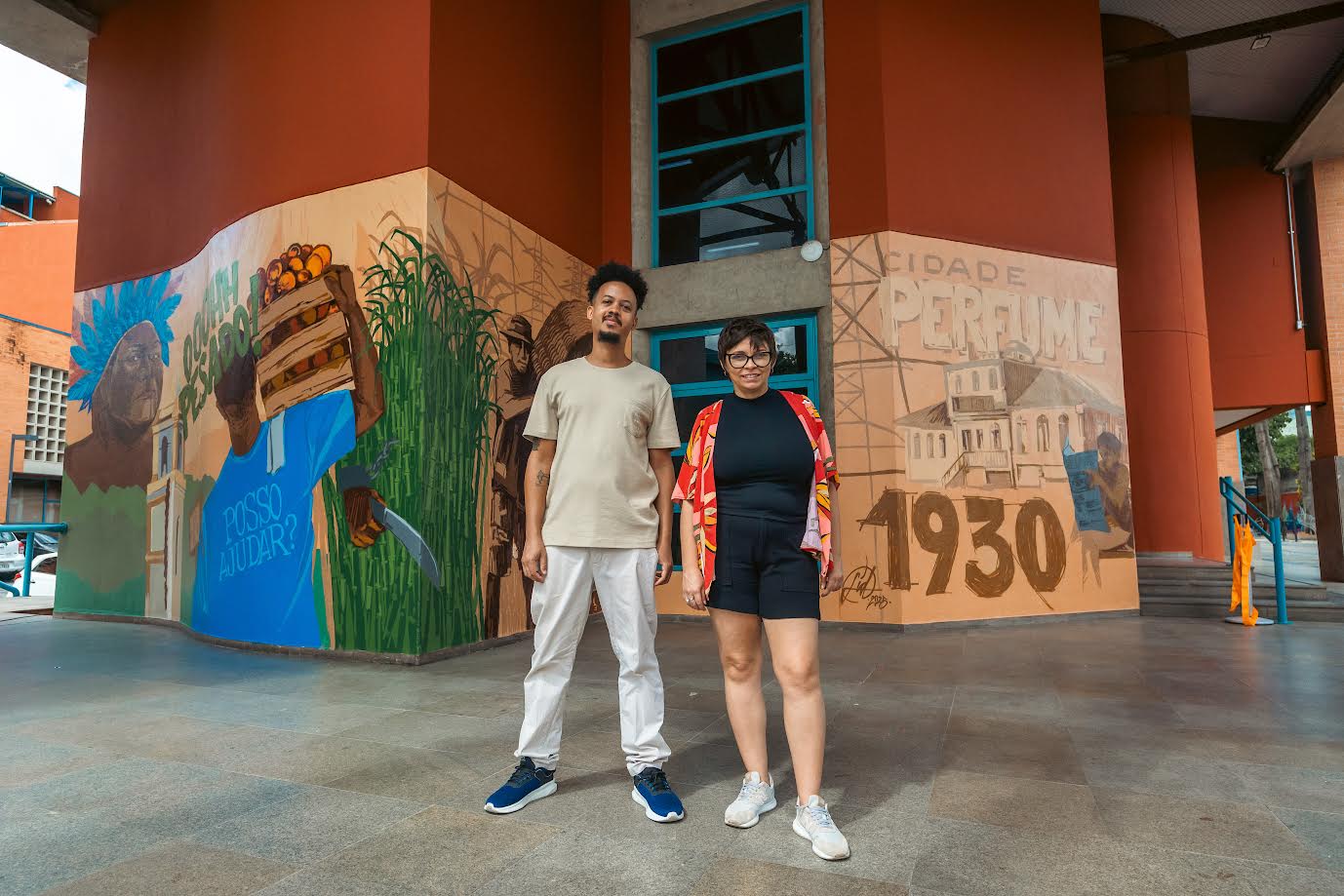 Sesc Nova Iguaçu recebe novo mural de graffiti