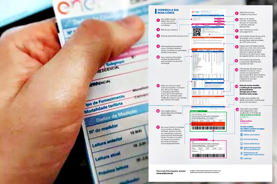 Conta de energia da Enel Rio ganha novo visual
