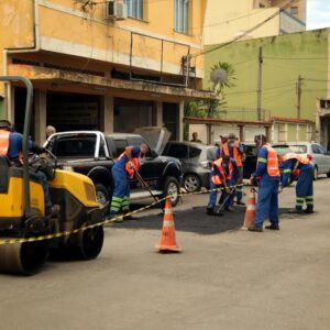 Prefeitura de Nova Iguaçu mantém operação tapa-buraco em vias de grande circulação