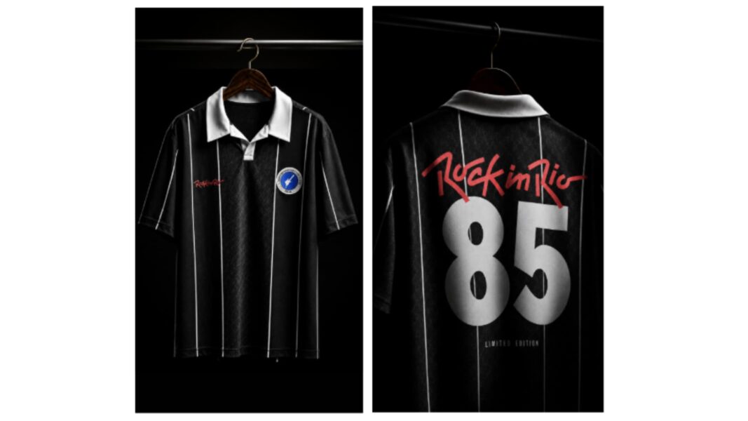Rock in Rio lança jersey comemorativa inspirada na edição de 1985 em parceria com a C&A