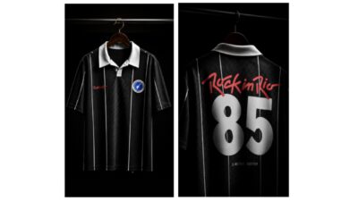 Rock in Rio lança jersey comemorativa inspirada na edição de 1985 em parceria com a C&A