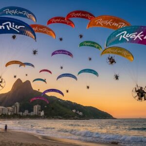 Rock in Rio leva mais de 20 paramotores ao céu do Rio de Janeiro nos dias 6 e 7 de junho
