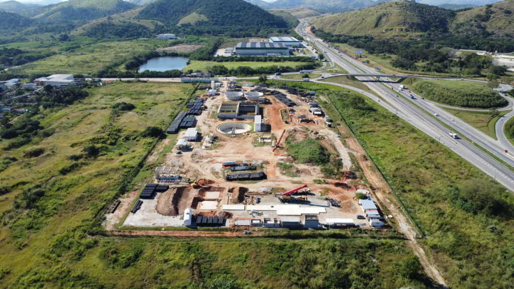 Nova estação de tratamento de esgoto em Queimados vai beneficiar 270 mil moradores da Baixada Fluminense 1 ETE Queimados drone 21
