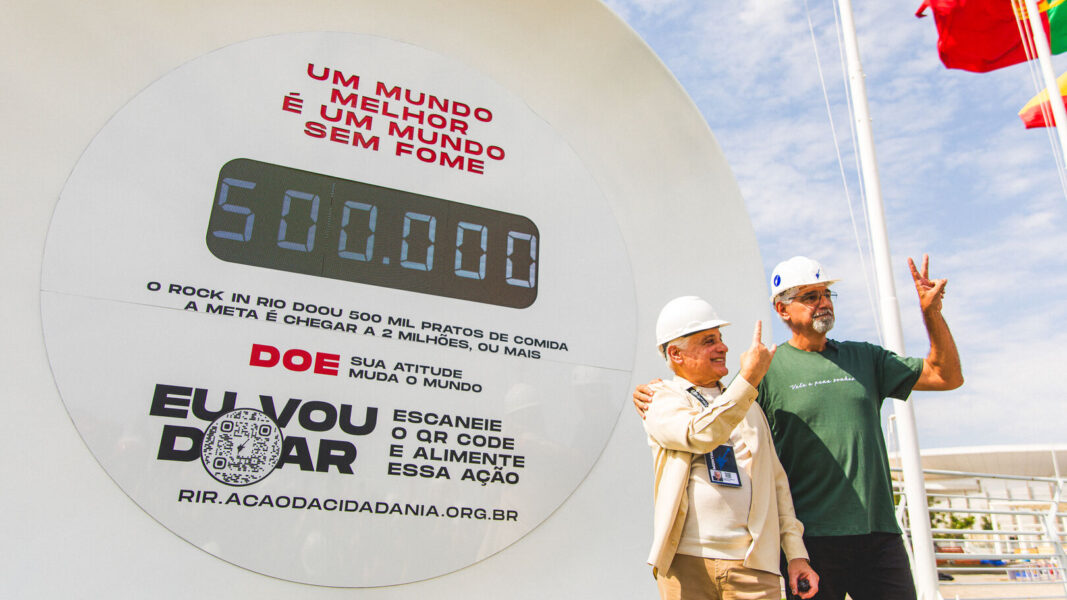 Rock in Rio reforça compromisso “Por Um Mundo Melhor” com ação contra a fome em parceria com a Ação da Cidadania e doa 500 mil pratos de comida